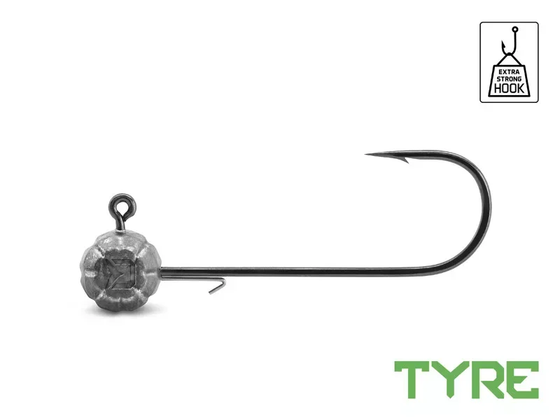 Grub-tartóval ellátott Delphin TYRE jigfej / 5 db 6/0 30grgr Akciós ár
