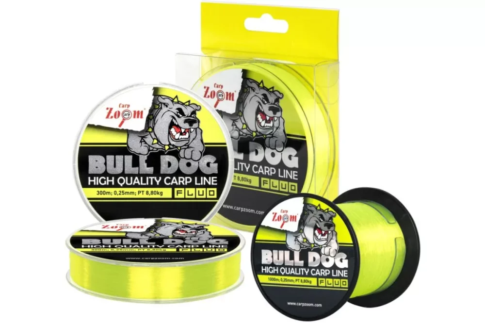 Alacsony ár CZ Bull-Dog Fluo monofil pontyozó horgászzsinór, o 0,28 mm, fluo zöld