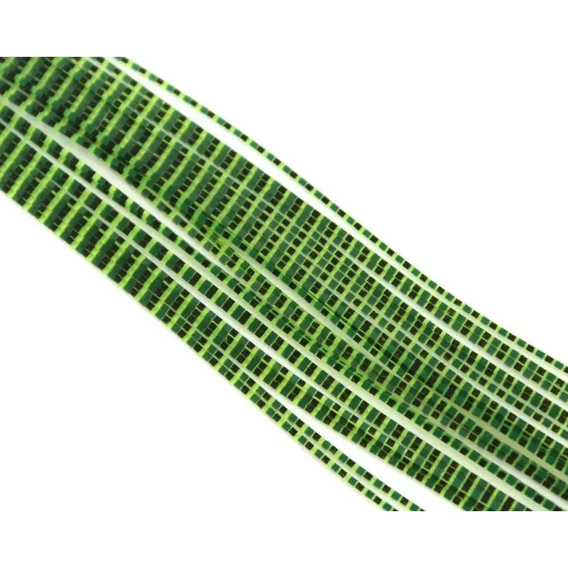 Végkiárusítás Traun River Micro Barred Grizzly Legs 05 Black/Hot Green