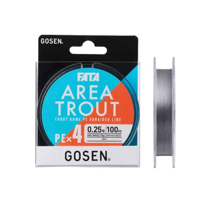 Gosen Fata Area Trout PE X4 Grey 100m PE0.3 Alacsony ár