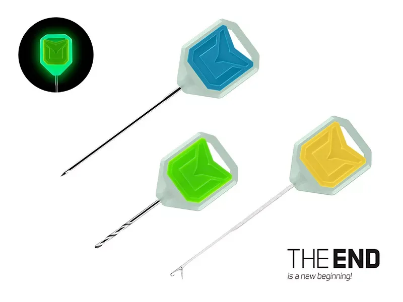 Akciós ár Delphin T-END Grip 3XF Fluo fűzőtű és fúró készlet
