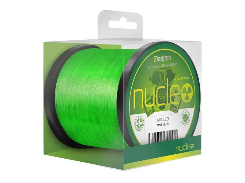 Újdonság NUCLEO pontyozó horgászzsinór / fluo zöld 0.28mm 1200m