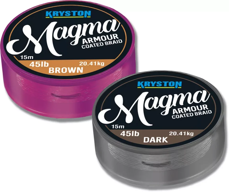 Kriston Magma Armour Coated Braid 45Lbs 15m Brown Olcsó