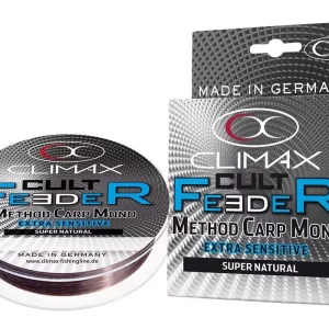Akciós ár CLIMAX CULT FEEDER METHOD CARP MONO 300m 0.30mm Dark Brown