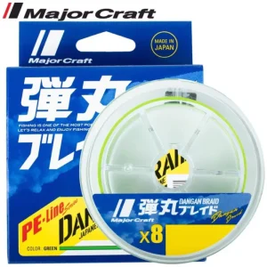 Ajánlat MAJOR CRAFT DANGAN BRAID X8 150m 1.2 25lb Fluo Light Green
