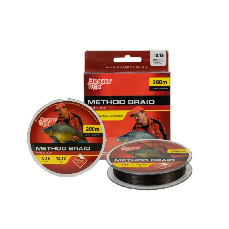 ZSINÓR BENZAR METHOD BRAID 0,16MM 12,13 KG 200M DARK BROWN Outlet