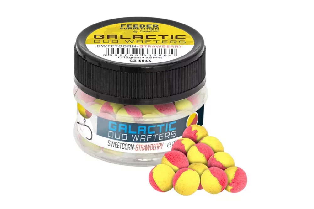 FC Galactic Duo Wafters horogcsali, 8 mm, édes kukorica, eper, 15 g Olcsóbb
