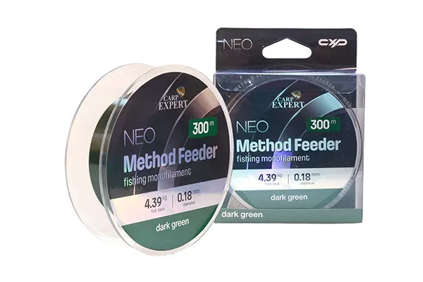 CARP EXPERT NEO METHOD FEEDER 0,25MM 300MDOUBLE DARK GREEN 8,27KG Újdonság