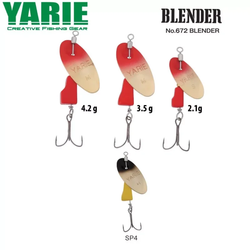 Alacsony ár KÖRFORGÓ YARIE 672 BLENDER 4.2gr SP4 Black/Yellow