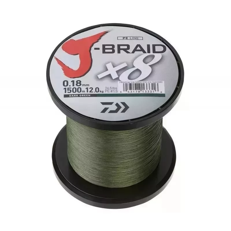 Tekercs Vége Daiwa J-Braid X8 Zöld 0,51mm 110méter Ajánlat