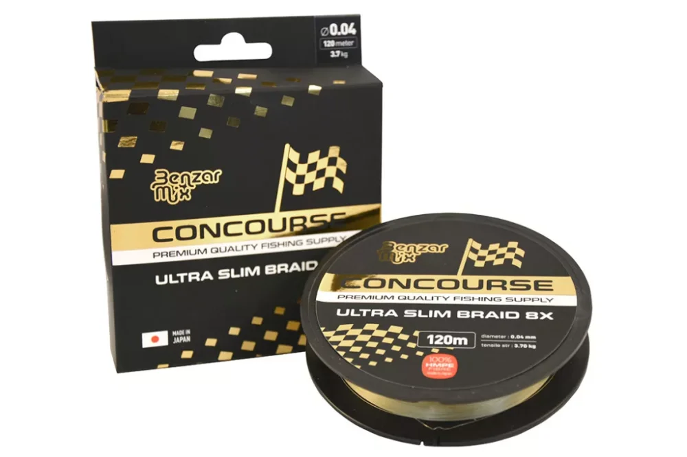 BENZAR CONCOURSE ULTRA SLIM 8X BRAID 120M 0.04MM Ne maradj le