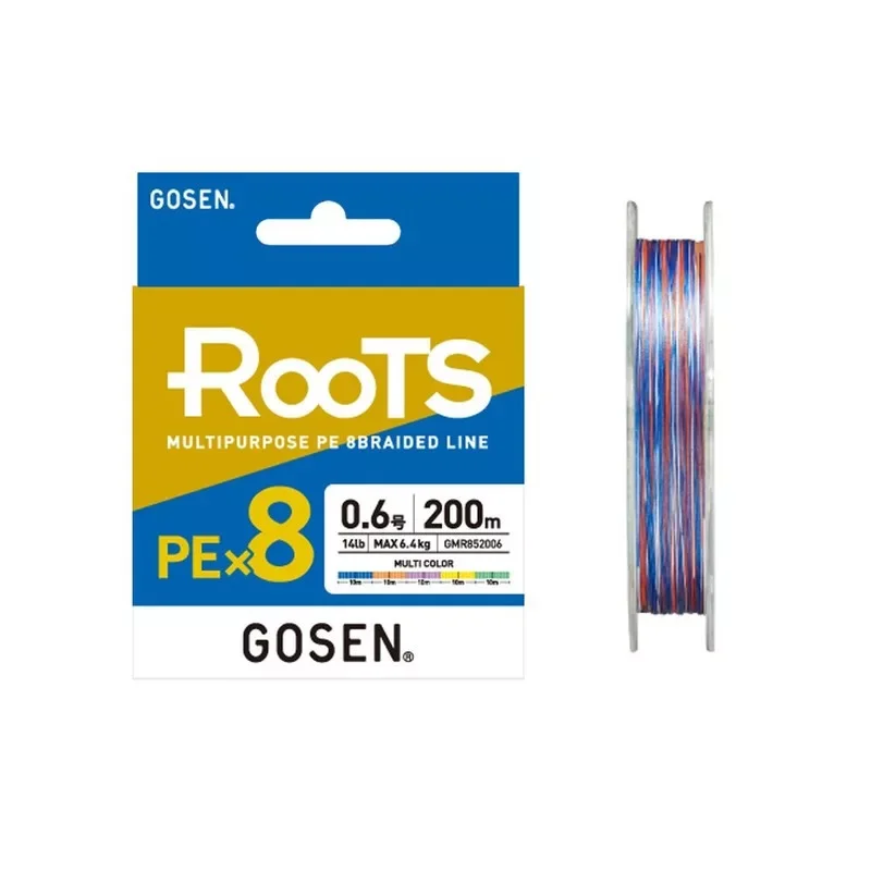 Szuper akció Gosen Roots X8 Multi Color 200m PE1.0