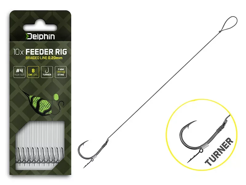 Delphin Braided Sting Feeder Rig / 10db Akció