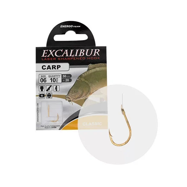 EXCALIBUR KÖTÖTT HOROG CARP CLASSIC, GOLD NO.10 Alacsony ár