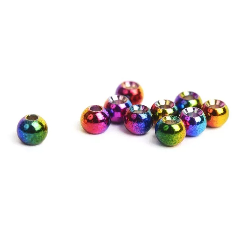Szezonális akció Hanák Rainbow Brass Beads 3.2 mm Szívárvány
