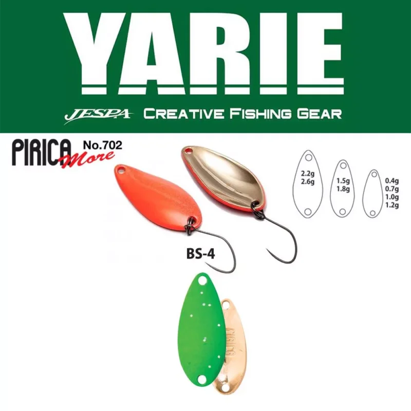 Árcsökkenés YARIE 702 PIRICA MORE 2.2gr BS-4 Lime Glitter