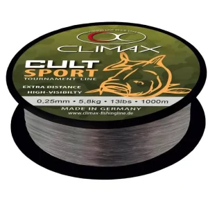 Árengedmény CLIMAX CULT CARP SPORT MONO GREY 1000m 0.20mm