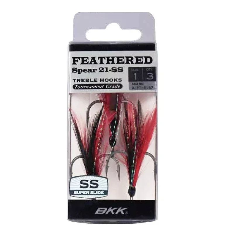 Alacsony ár BKK FEATHERED SPEAR-21 SS 8 3db/csomag Red-Black