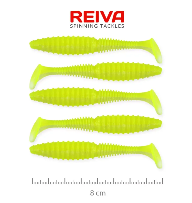 Reiva Zander Power Shad 8cm 5db/cs (Flash Lemonade) Kedvezmény
