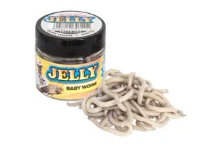 BENZAR JELLY BAITS BABY WORM FEHÉR Biztonságos fizetés