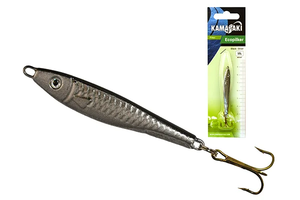KAMASAKI ECOPILKER 15G FEKETE/EZÜST Kihagyhatatlan ajánlat