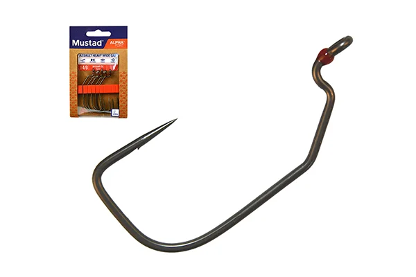 MUSTAD ASSAULT HEAVY WIDE GAP, 3/0 5DB/CSOMAG Legnépszerűbb