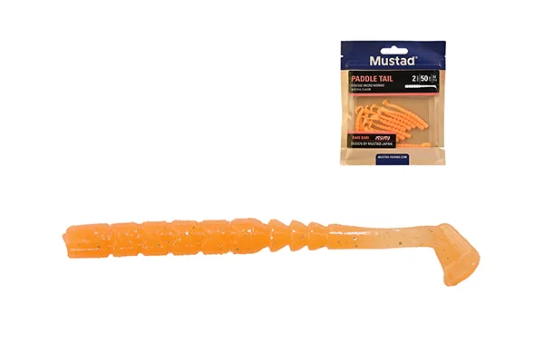 MUSTAD AJI PADDLE TAIL 2 ORANGE LUMINOUS 12DB/CSOMAG Csak ma