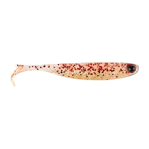 MUSTAD MEZASHI Z-TAIL MINNOW 3"RED GOLD GLITTER 6DB/CSOMAG Biztonságos fizetés