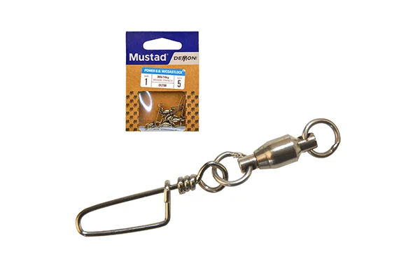 Szezonális akció MUSTAD BB SWIVEL W/ COASTLOCK SNAP 5 5DB/CSOMAG