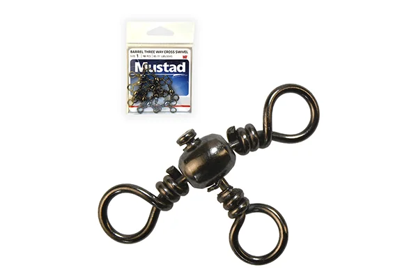 Szuper akció MUSTAD BARREL THREE WAY CROSS SWIVEL 2 10DB/CSOMAG
