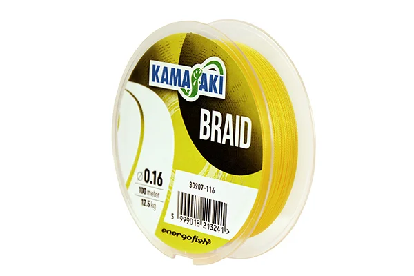 KAMASAKI BRAID YELLOW 0.10MM 7,6KG Azonnal elérhető