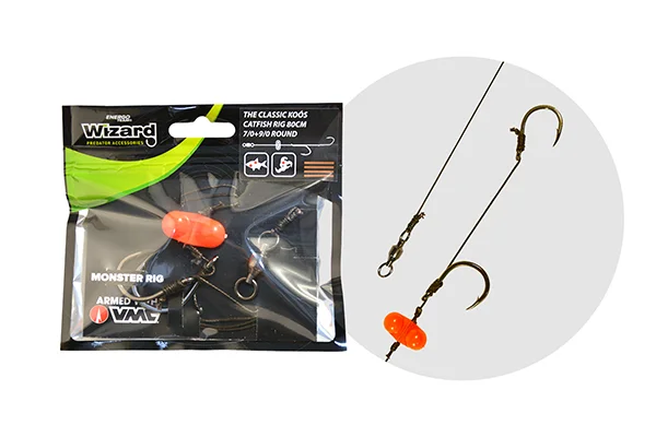 WIZARD MONSTER - THE CLASSIC KOÓS CATFISH RIG 9/0+11/0 ROUND Népszerű
