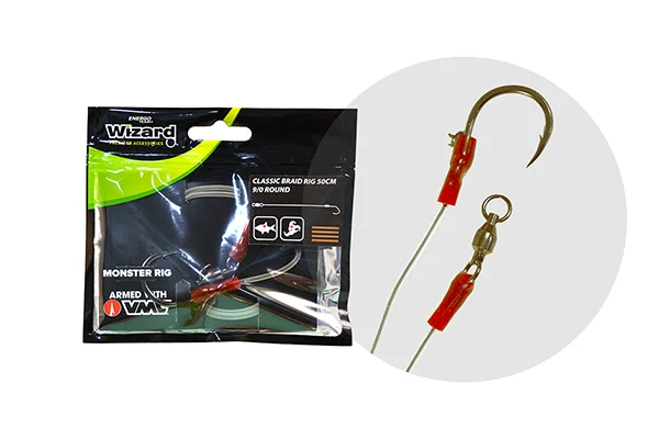 WIZARD MONSTER CLASSIC BRAID RIG 9/0 ROUND Legkelendőbb