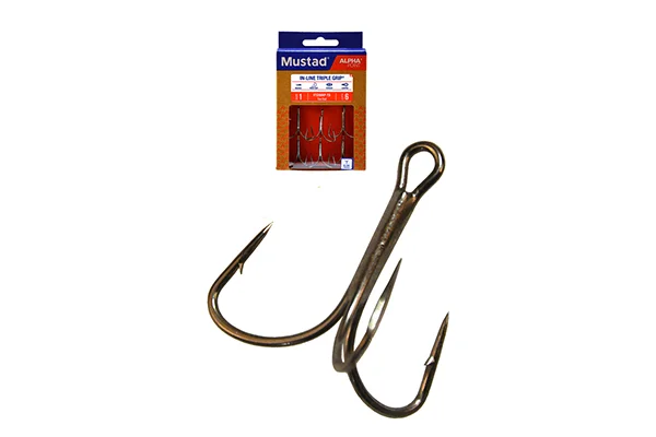 Utolsó esély MUSTAD IN-LINE TRIPLE GRIP(R) TITAN STEEL 6 6DB/CS