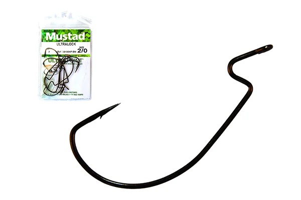 MUSTAD LIGHT WIRE SOFT PLASTIC HOOK 2/0 7DB/CSOMAG Vásárlói kedvenc