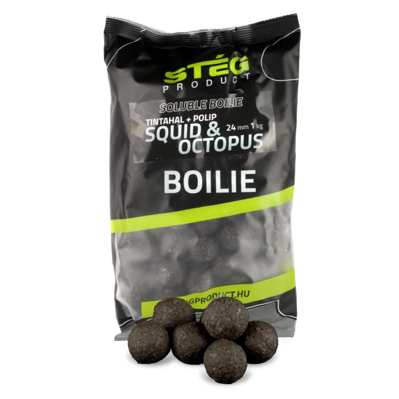 SOLUBLE BOILIE 24 MM SQUID & OCTOPUS 1 KG Árengedmény