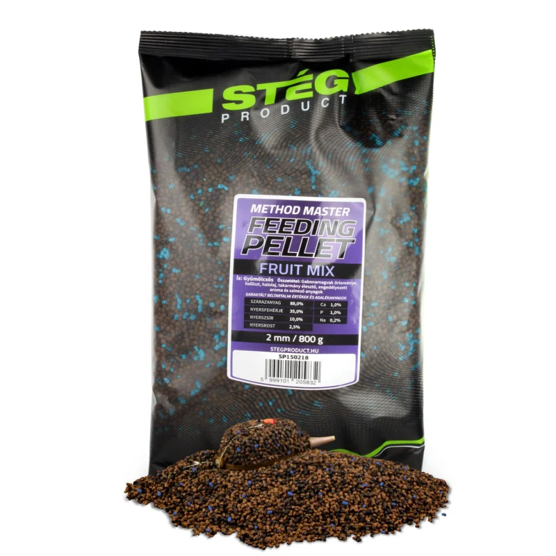 Szuper akció STÉG FEEDING PELLET 2MM 800G FRUIT MIX