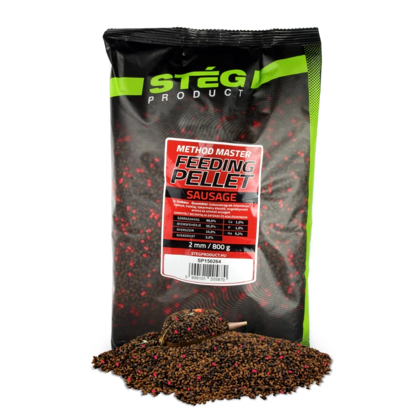 Csak ma STÉG FEEDING PELLET 2MM 800G SAUSAGE