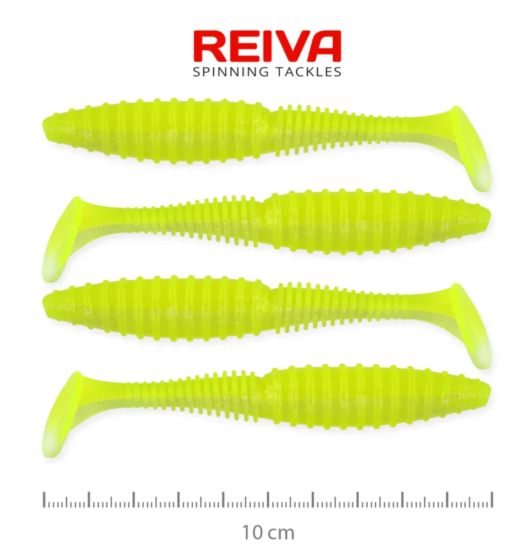 Árcsökkenés ZANDER POWER SHAD 10CM 4DB/CS (FLASH LEMONADE)