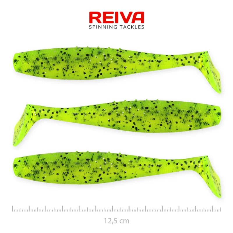 Újdonság FLAT MINNOW SHAD 12,5CM 3DB/CS (POPPY GREEN)