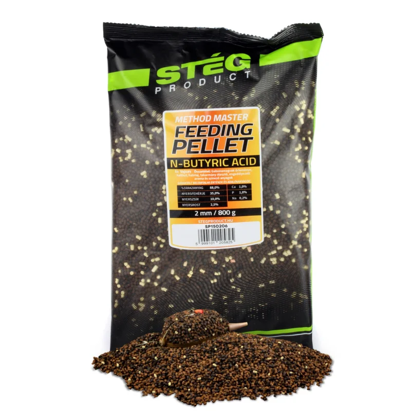 STÉG FEEDING PELLET 2MM 800G N-BUTYRIC Legnépszerűbb