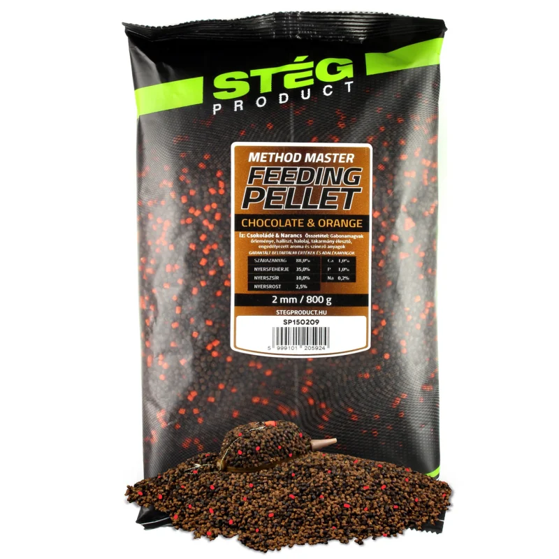Végkiárusítás STÉG FEEDING PELLET 2MM 800G CHOCOLATE-ORANGE