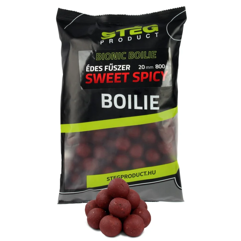 STÉG BIONIC BOILIES 20MM 800G SWEET SPICY Azonnali szállítás