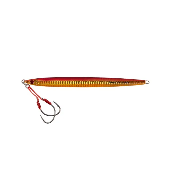 MUSTAD MEZASHI SLIM JIG 220MM 8.7" 200G 7.1OZ 001 RED GLOW Gyors kiszállítás