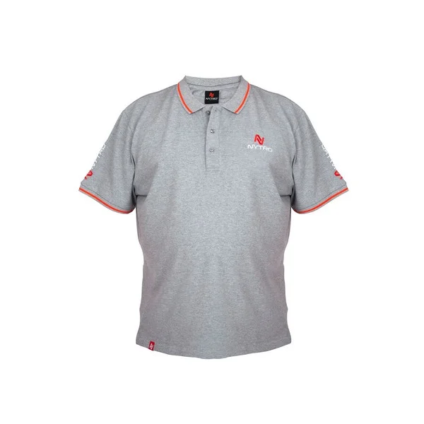 NYTRO LIGHT MARL GREY POLO SHIRT XL Végkiárusítás