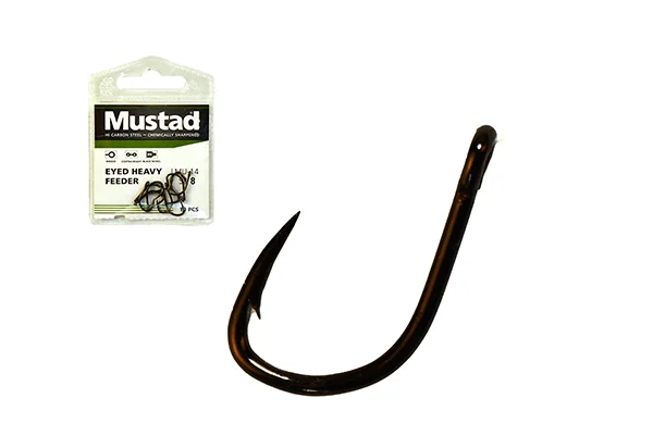 MUSTAD ULTRA NP EYED HEAVY FEEDER EYED BARBED 8 10DB/CSOMAG Biztonságos fizetés