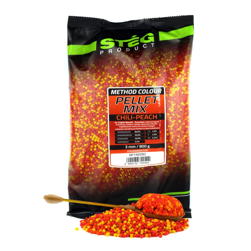 STÉG PELLET MIX 3MM 800G CHILI-PEACH Vedd meg most
