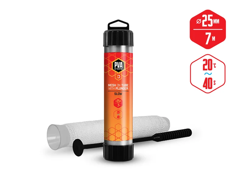 Expressz szállítás DELPHIN PVA N TASTIC HÁLÓ TÖLTŐCSŐN + TÖMŐ / 7M - 25MM 25MM (KESKENY) / LASSAN OLDÓDÁS