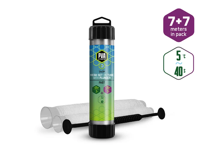 Biztonságos fizetés DELPHIN PVA NTASTIC HÁLÓ KÉSZLET 2IN1 / 7M+7M 25MM + 35MM / GYORSAN OLDÓDÓ