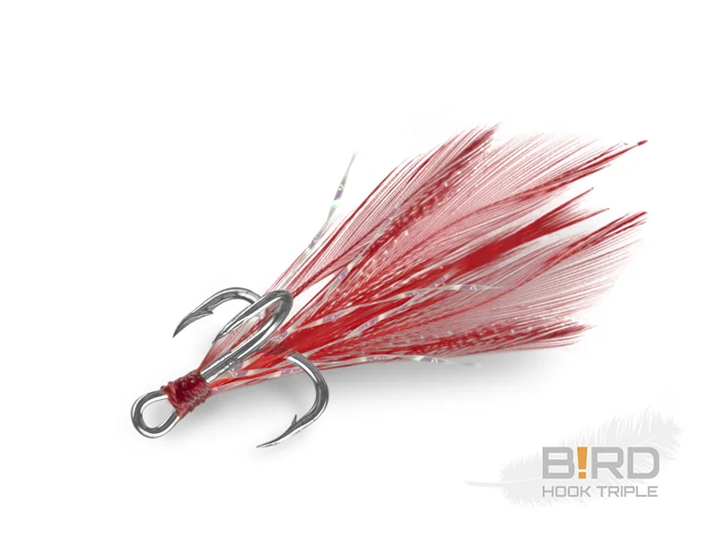 DELPHIN B!RD HOOK TRIPLE / 3DB PIROS TOLLAK 4 Expressz kézbesítés